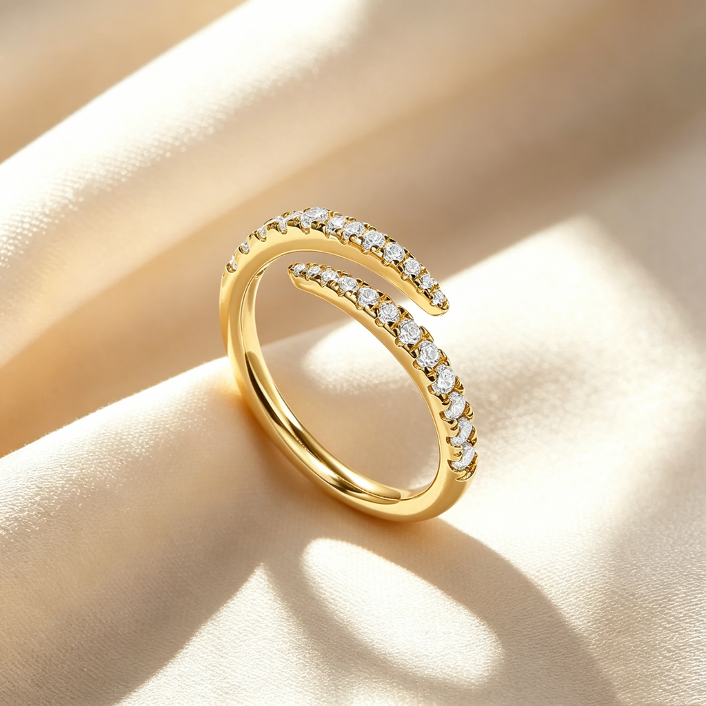 Twist Eternity Band Open Ring