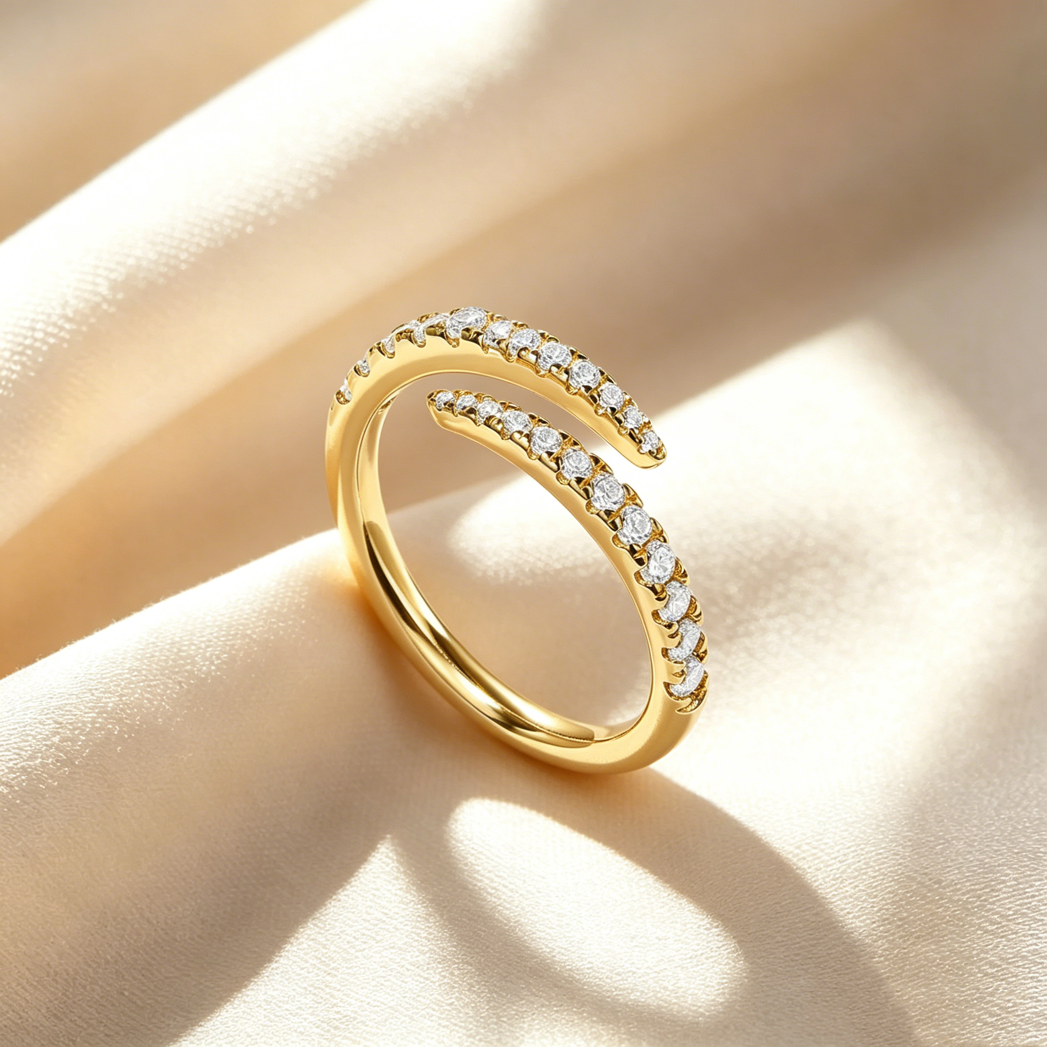 Twist Eternity Band Open Ring