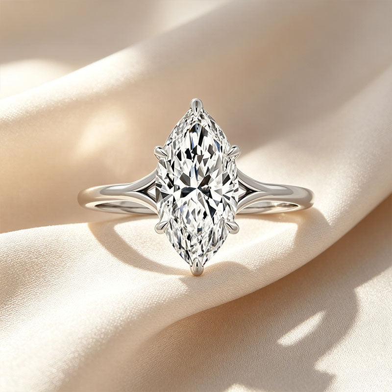 Marquise-Cut Six-Prong Ring