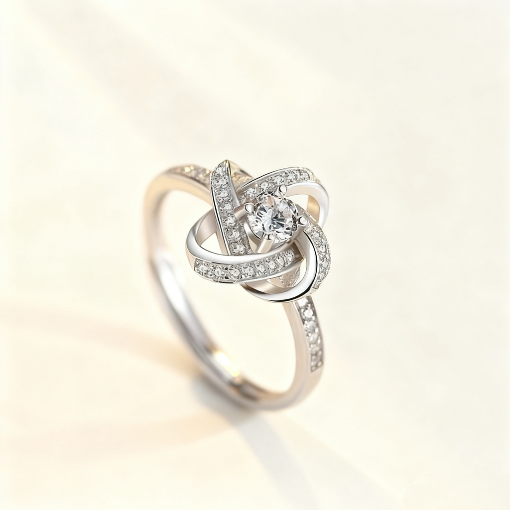 Four-Leaf Clover Diamond Ring
