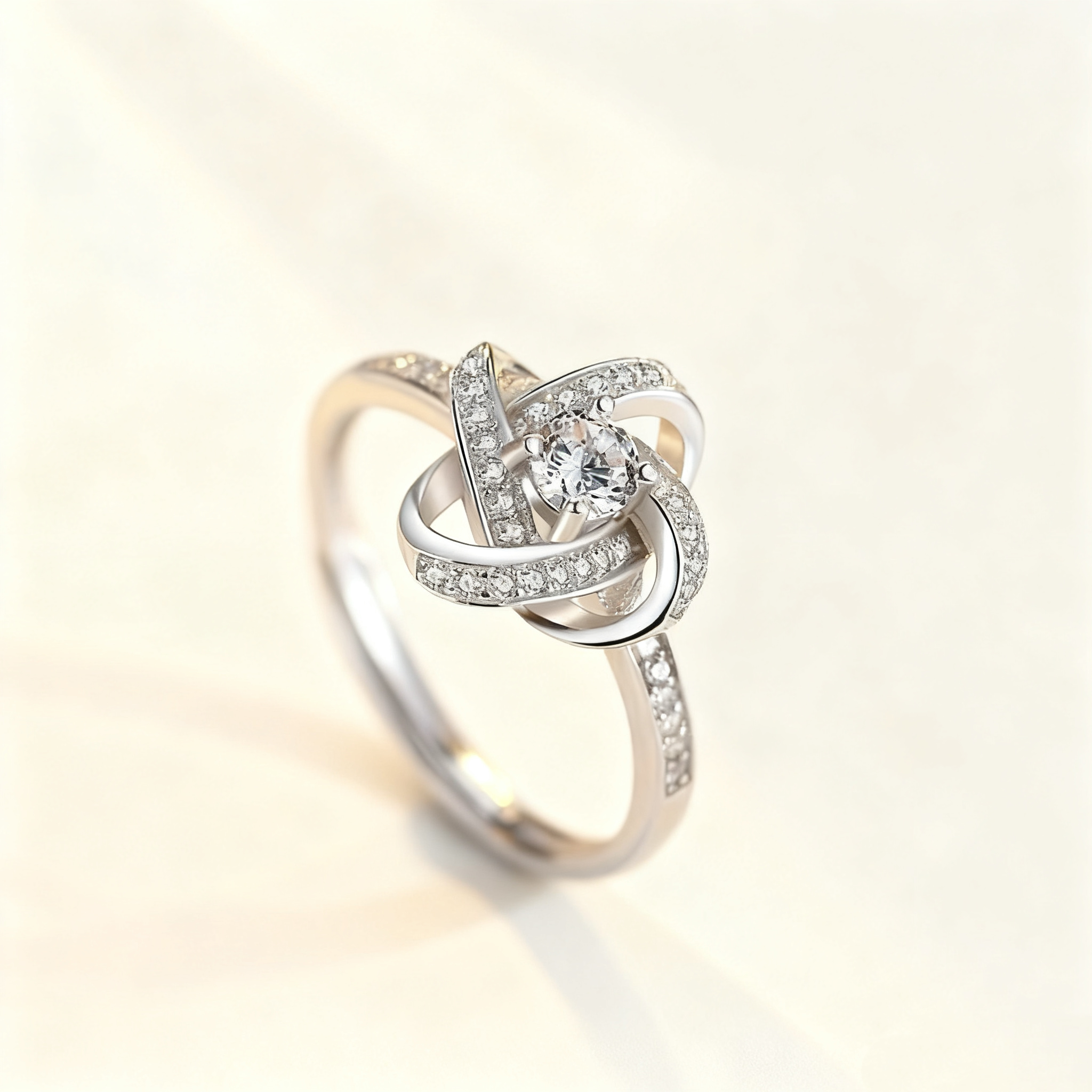 Four-Leaf Clover Diamond Ring