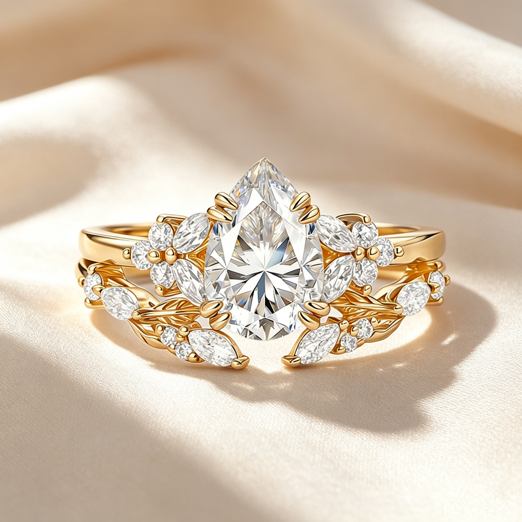 Garden Floral Moissanite Ring Collection