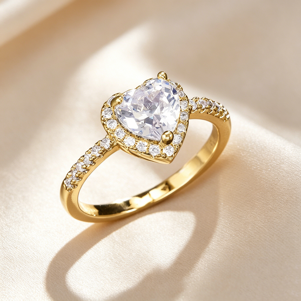 Heart Moissanite Ring Collection