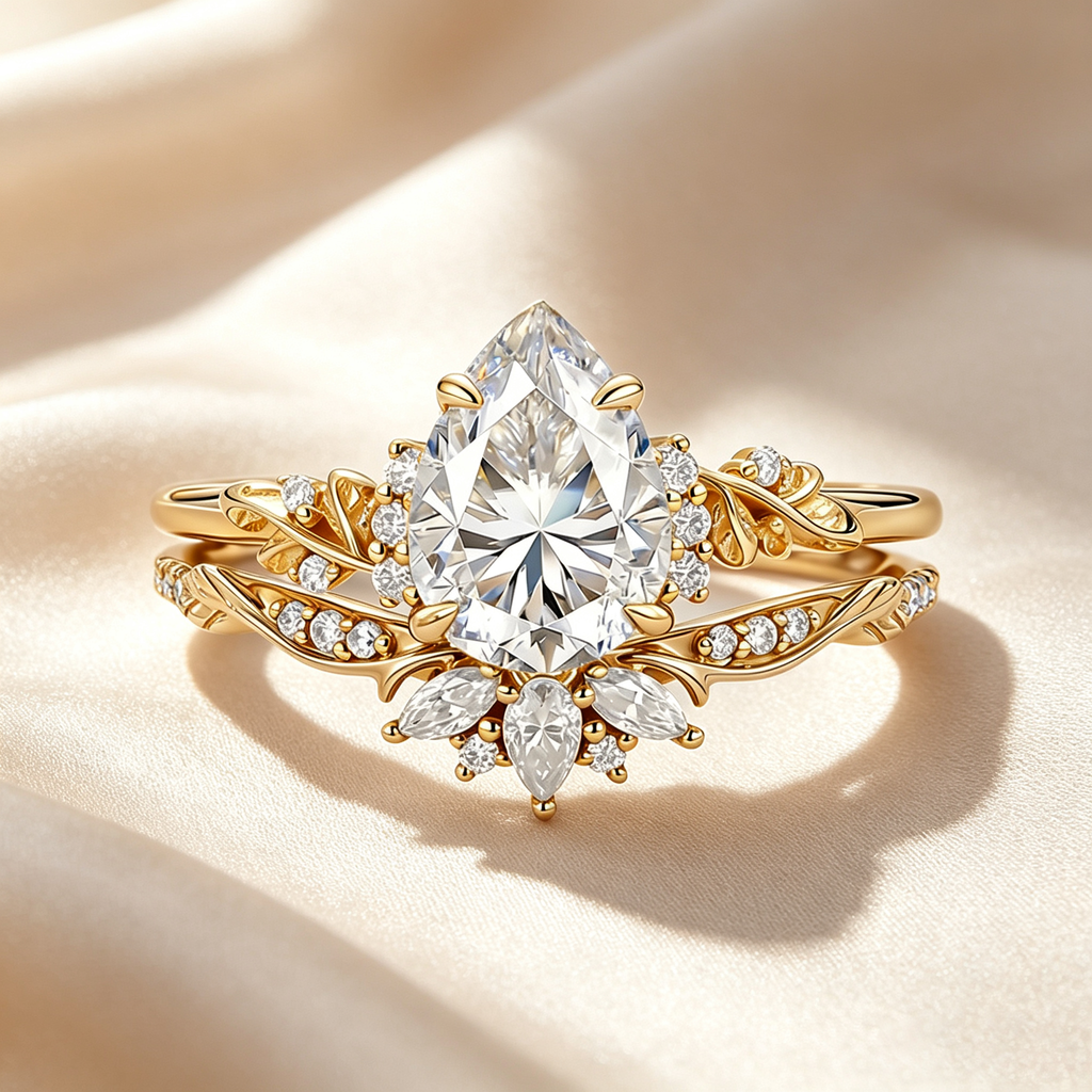 Garden Floral Moissanite Ring Collection