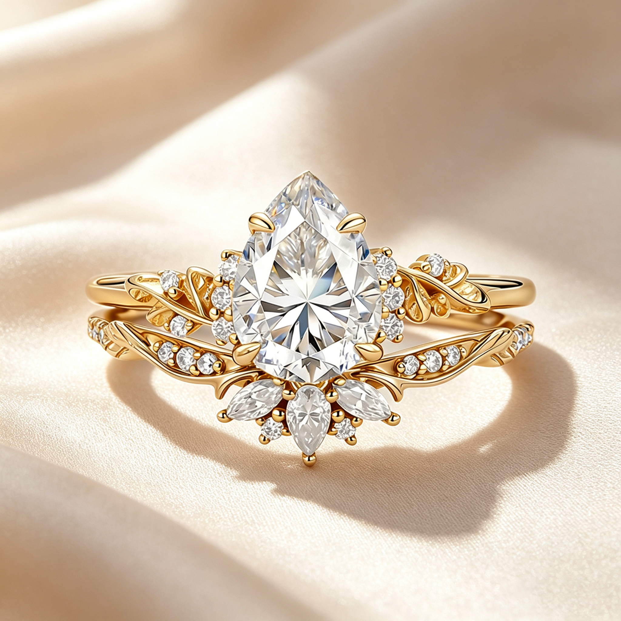 Garden Floral Moissanite Ring Collection