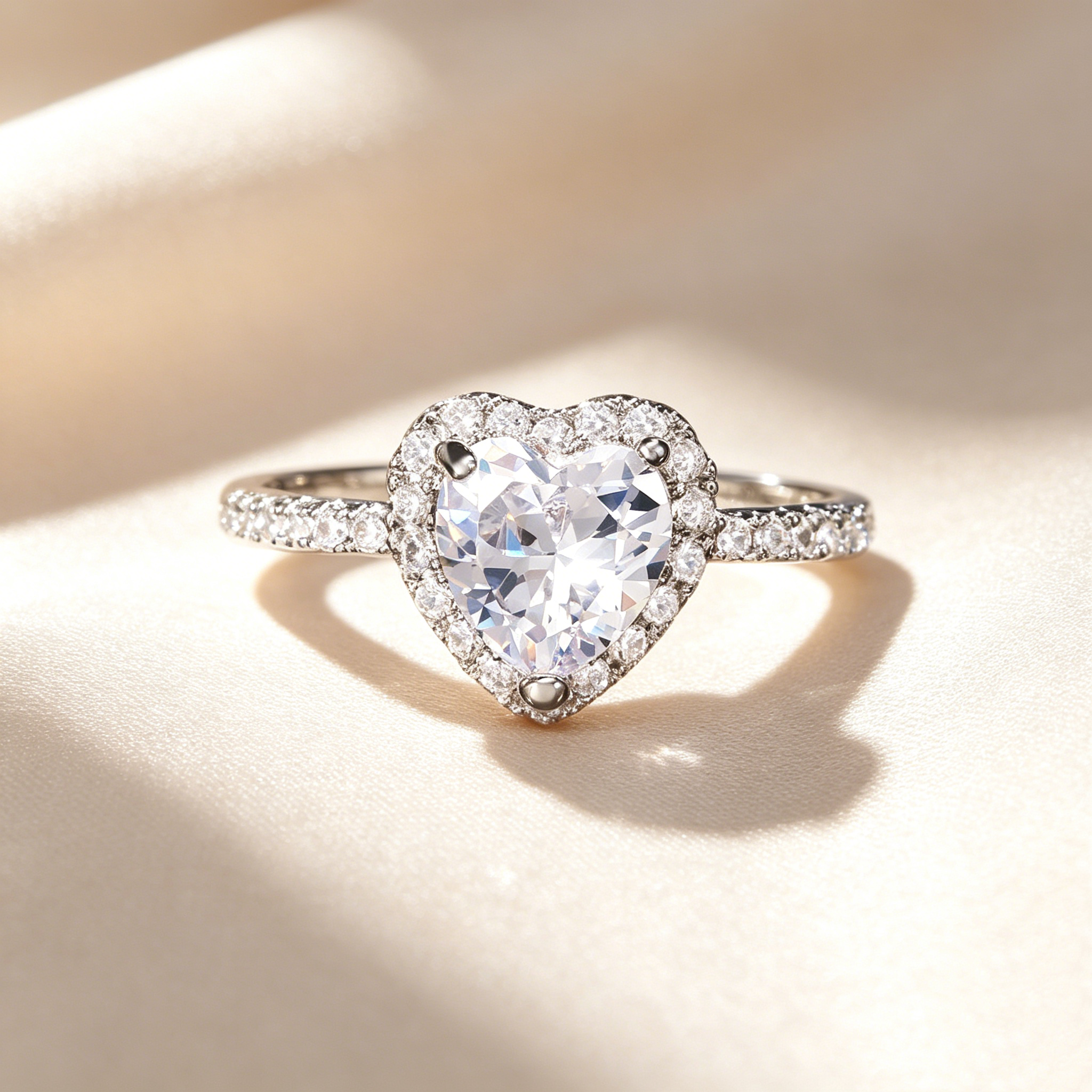 Heart Moissanite Ring Collection