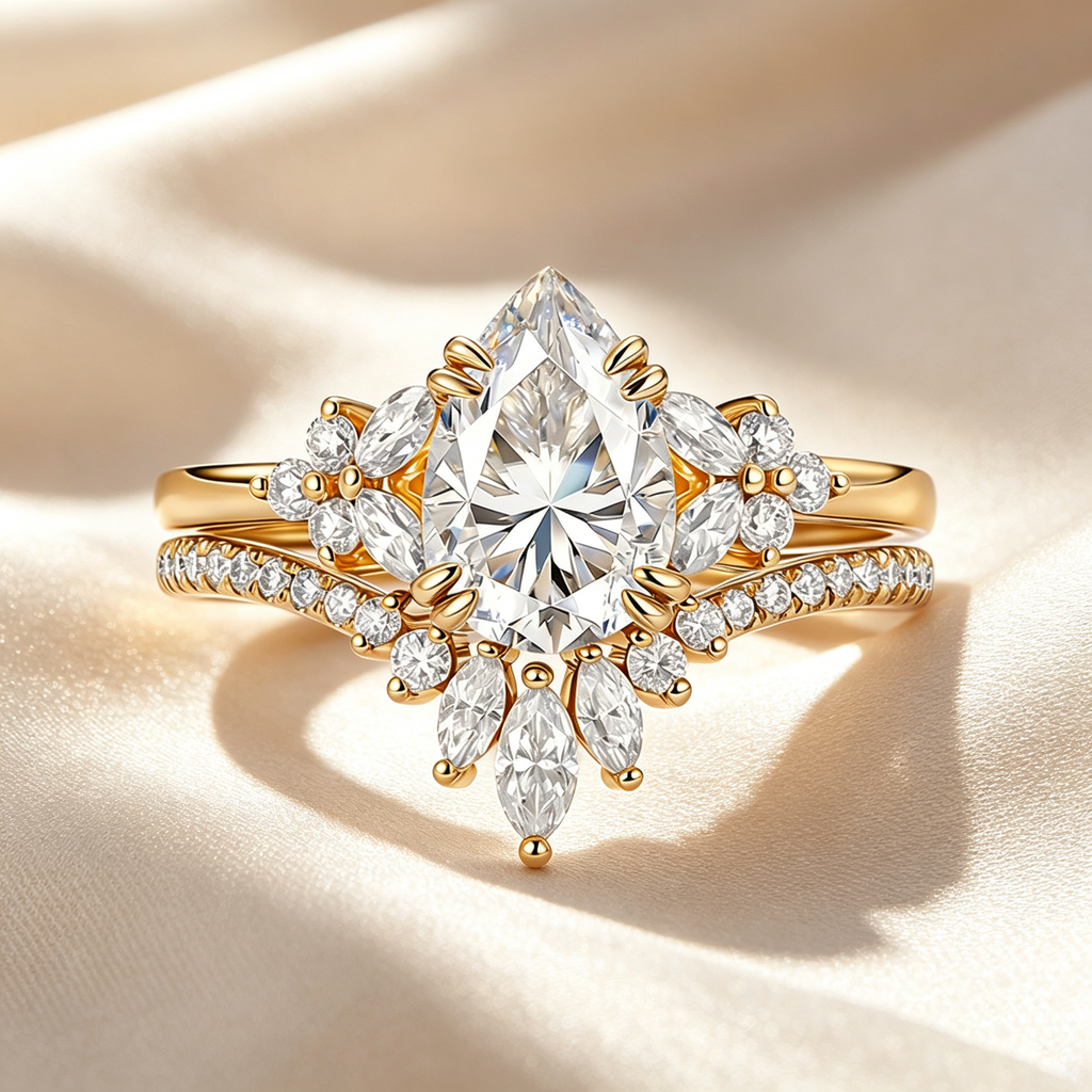 Garden Floral Moissanite Ring Collection