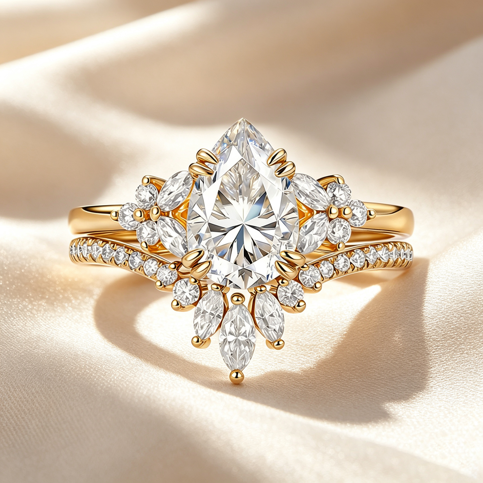 Garden Floral Moissanite Ring Collection