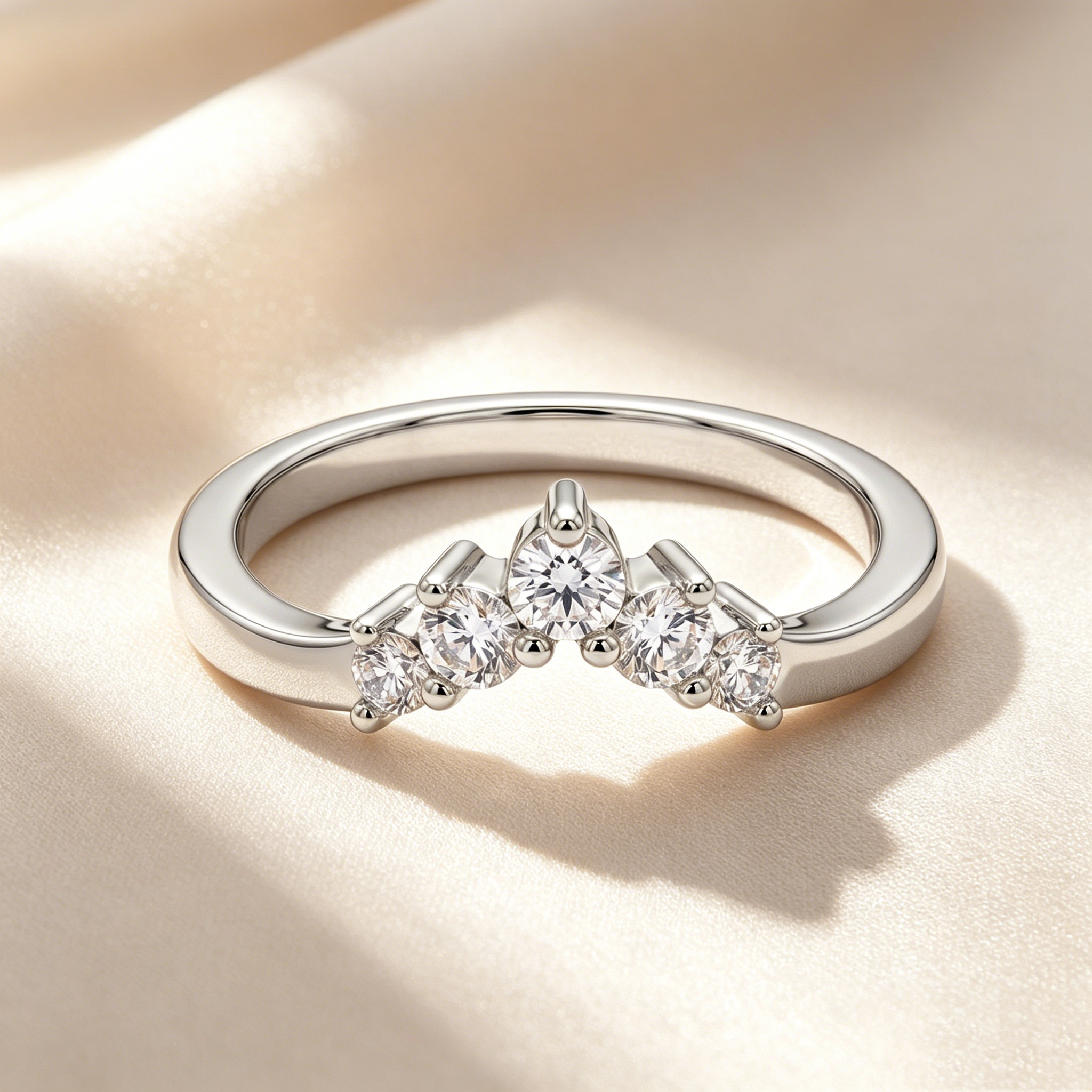Heart Halo Ring Set
