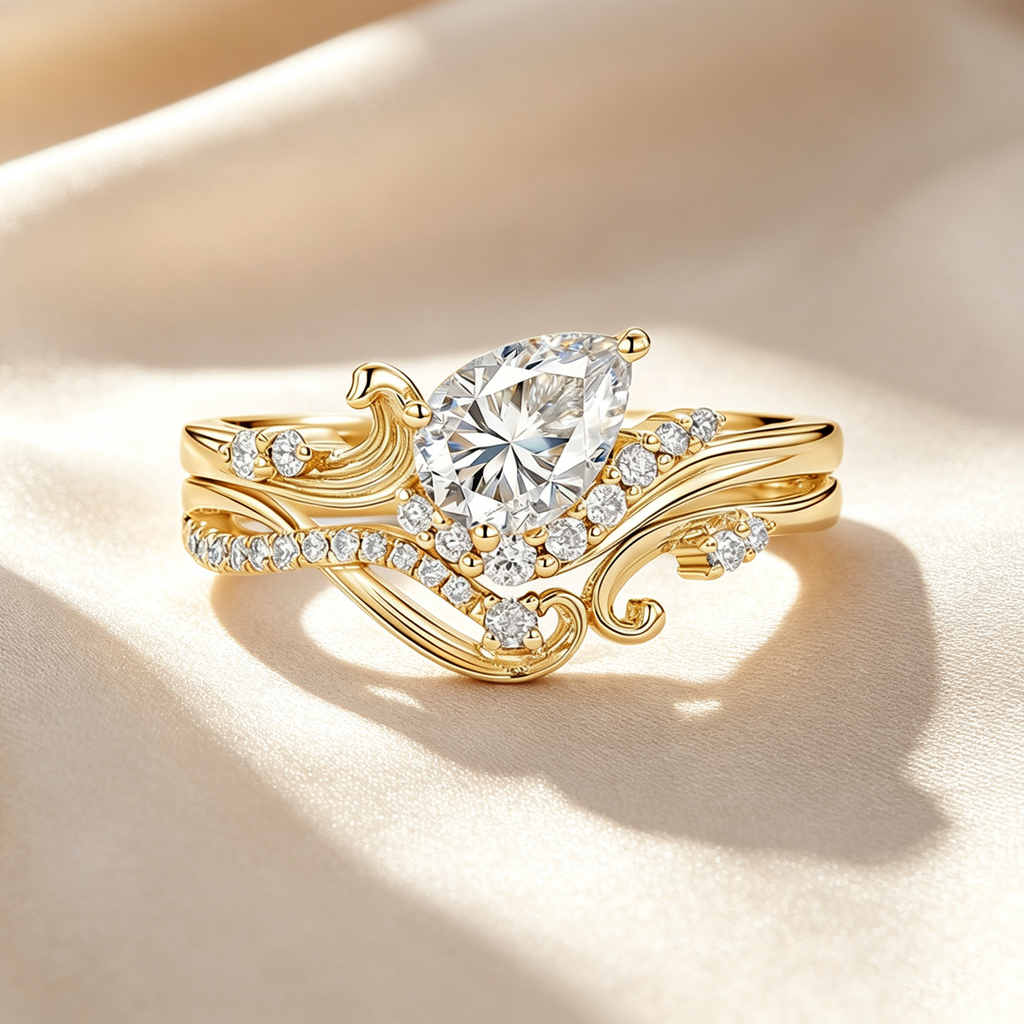 Garden Floral Moissanite Ring Collection