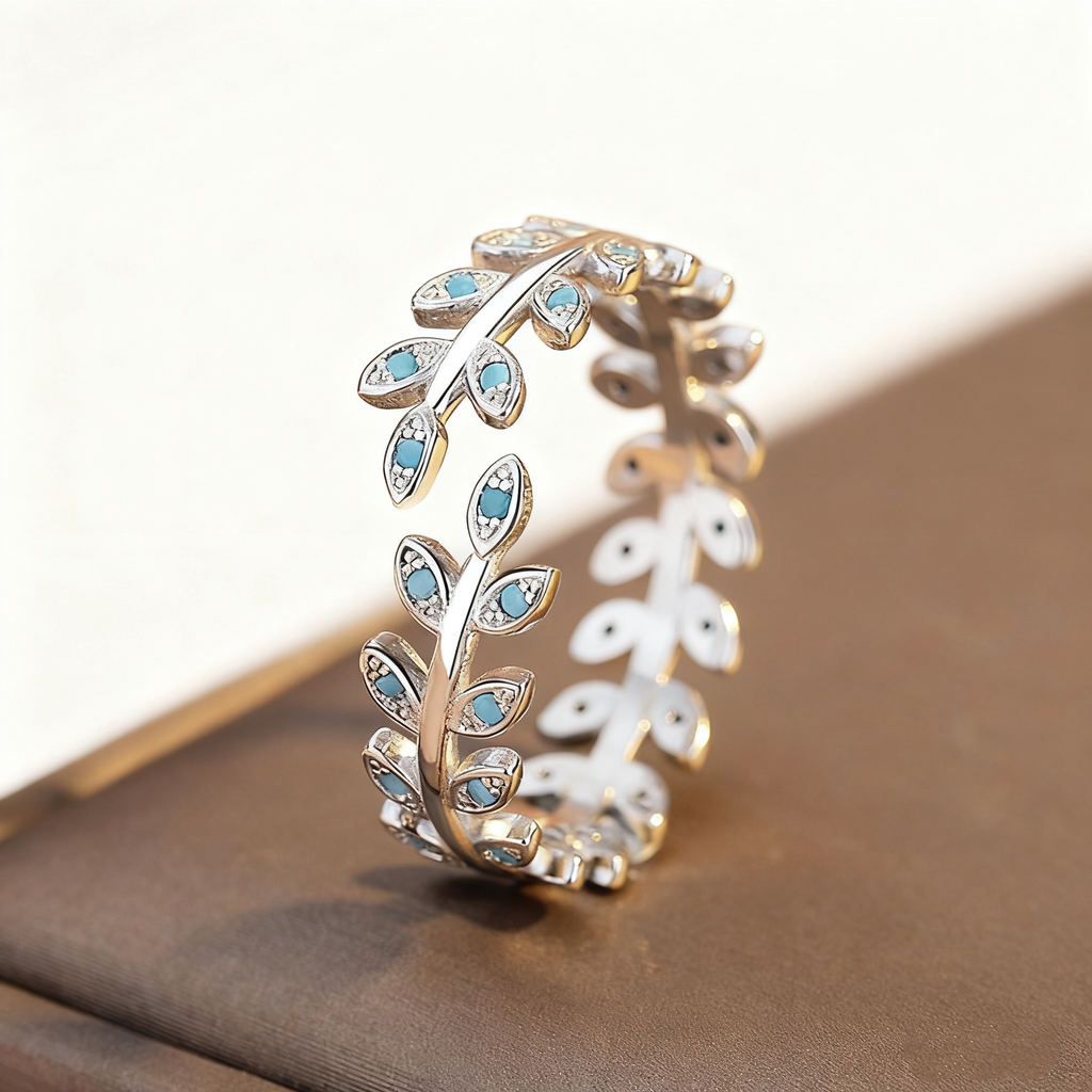Leaf Turquoise Ring