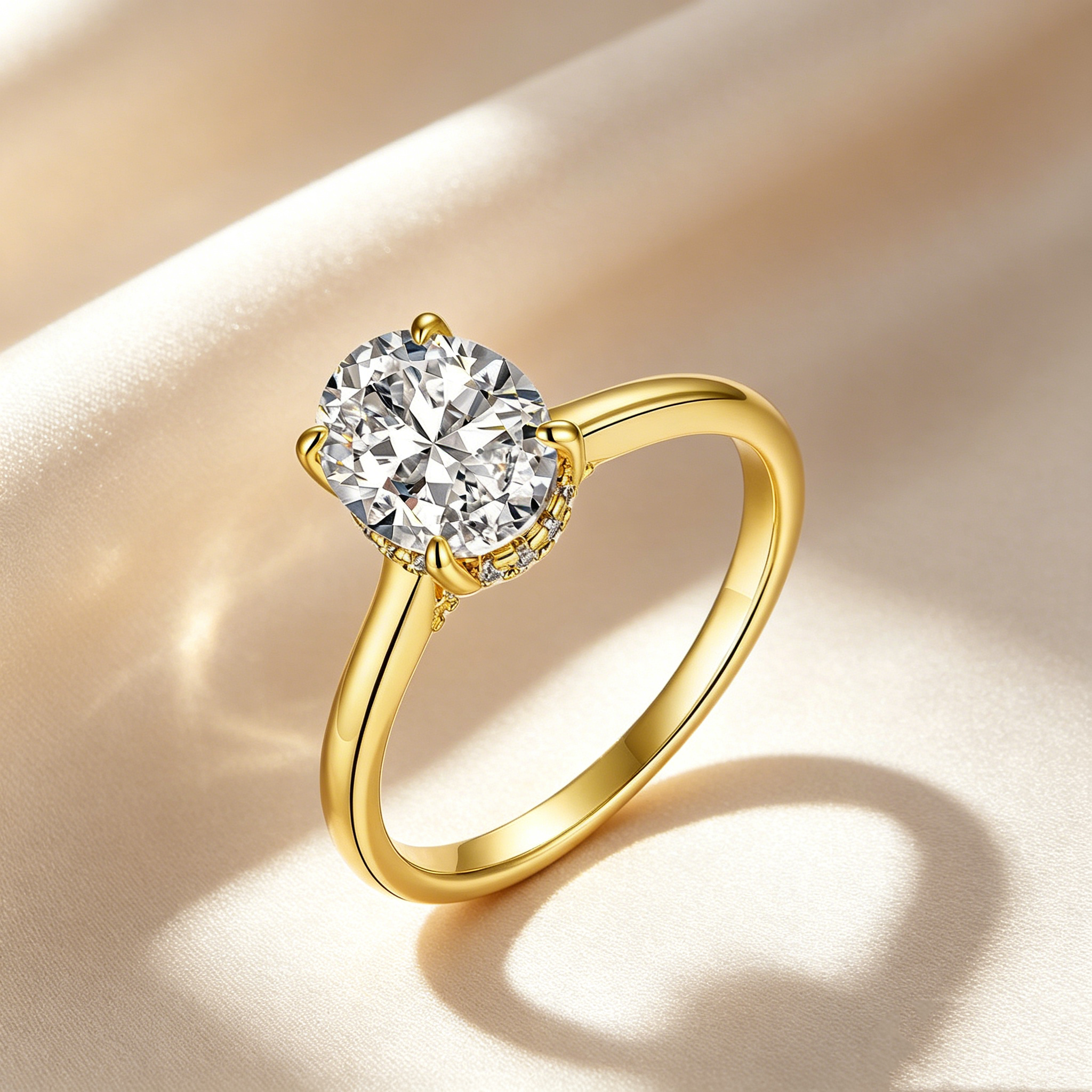 Elegant Moissanite Ring Set