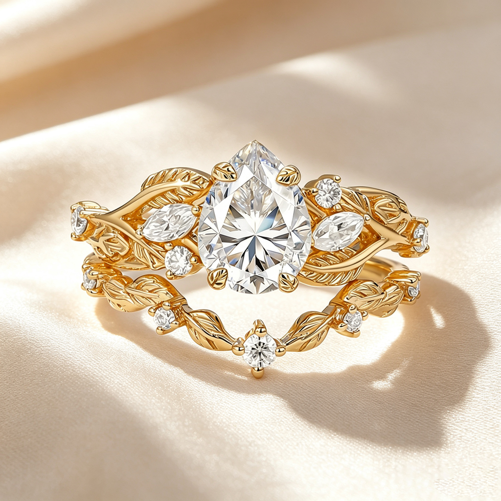 Garden Floral Moissanite Ring Collection