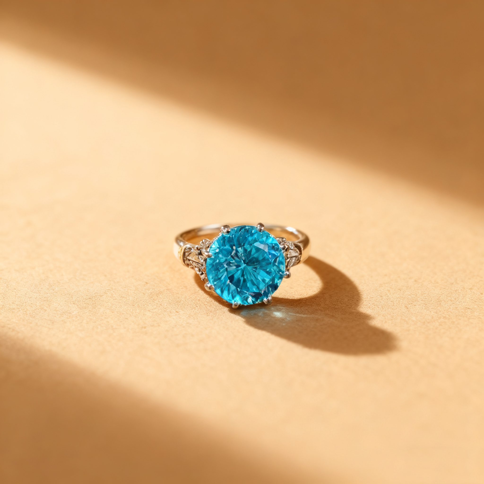 Octagon Rose-Cut Gemstone Ring