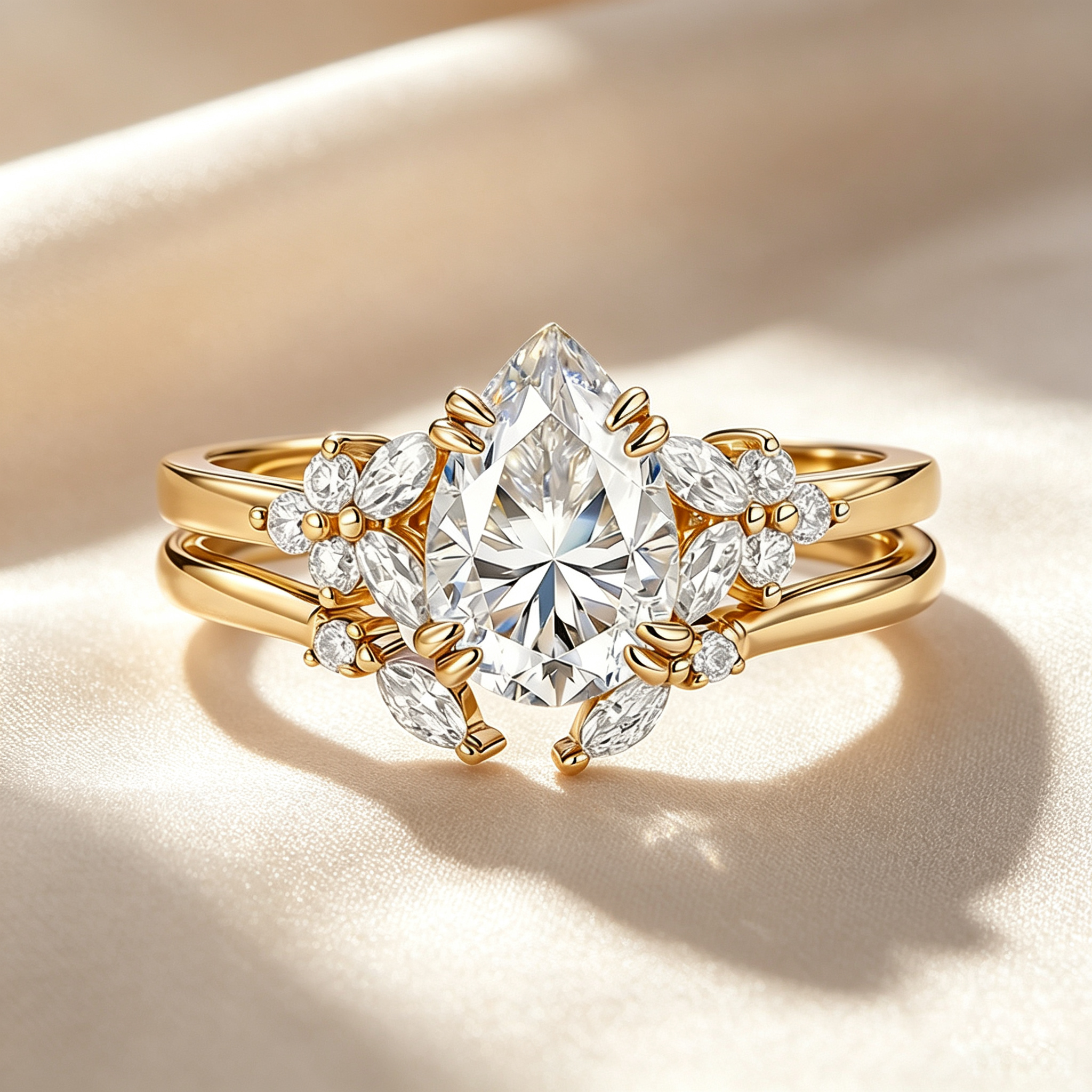 Garden Floral Moissanite Ring Collection