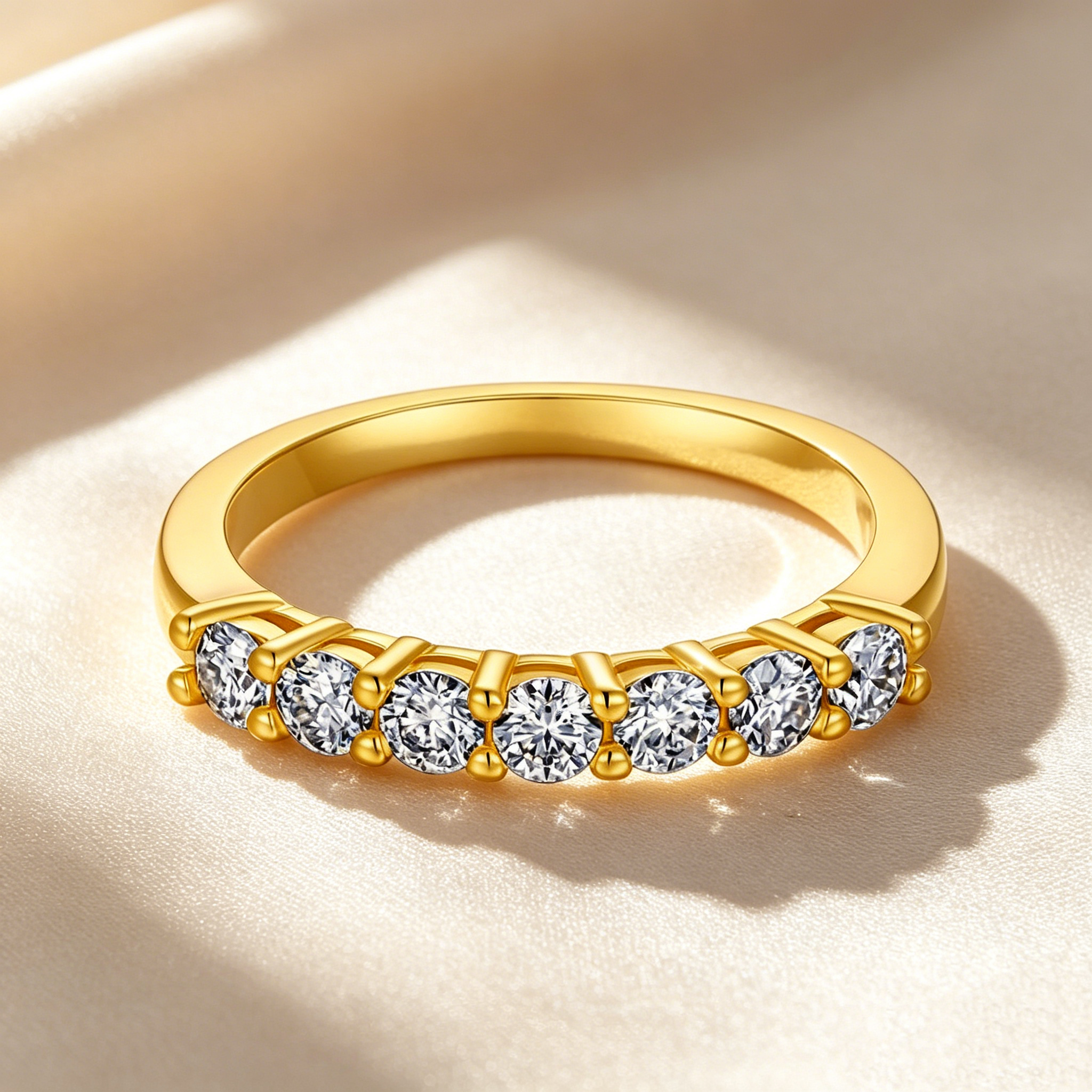 Elegant Moissanite Ring Set