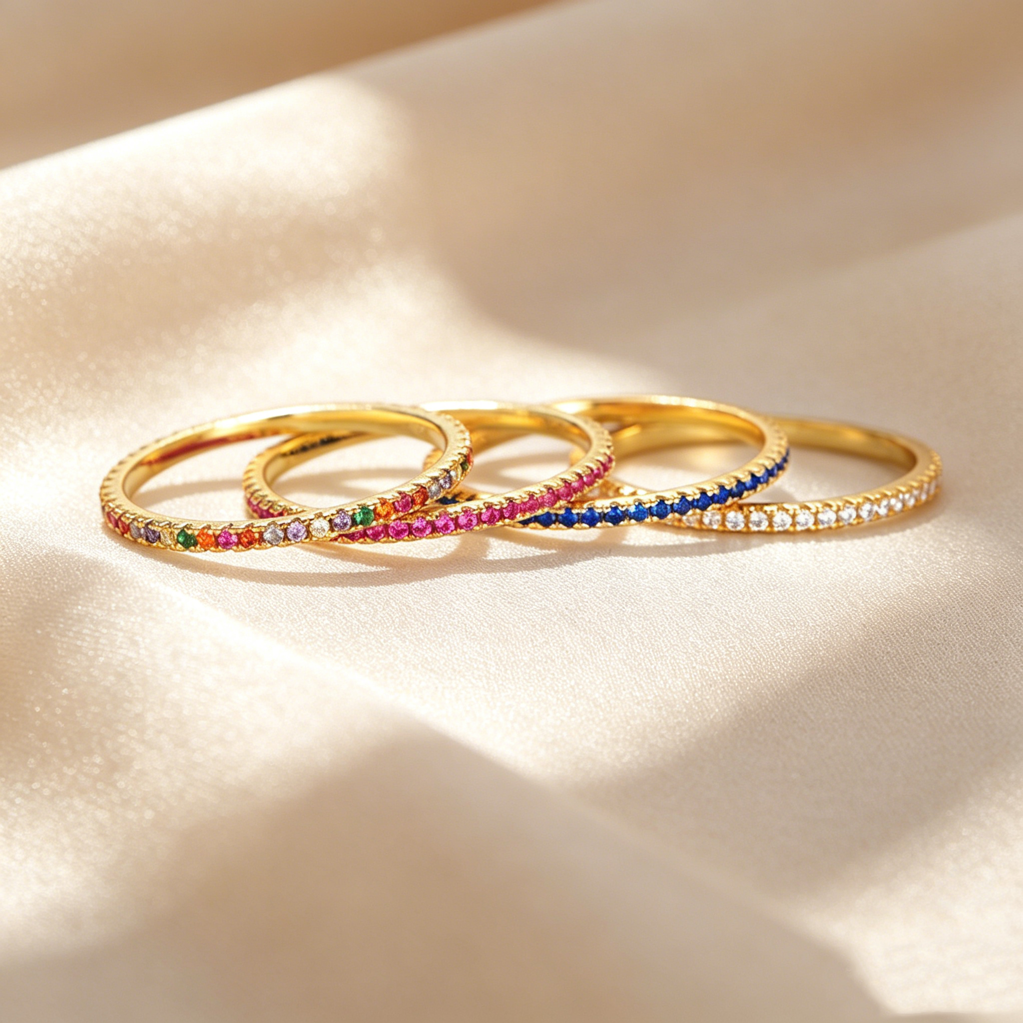 Rainbow Full Eternity Ring