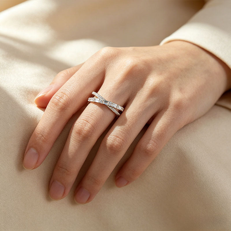 Minimalist Crisscross Ring