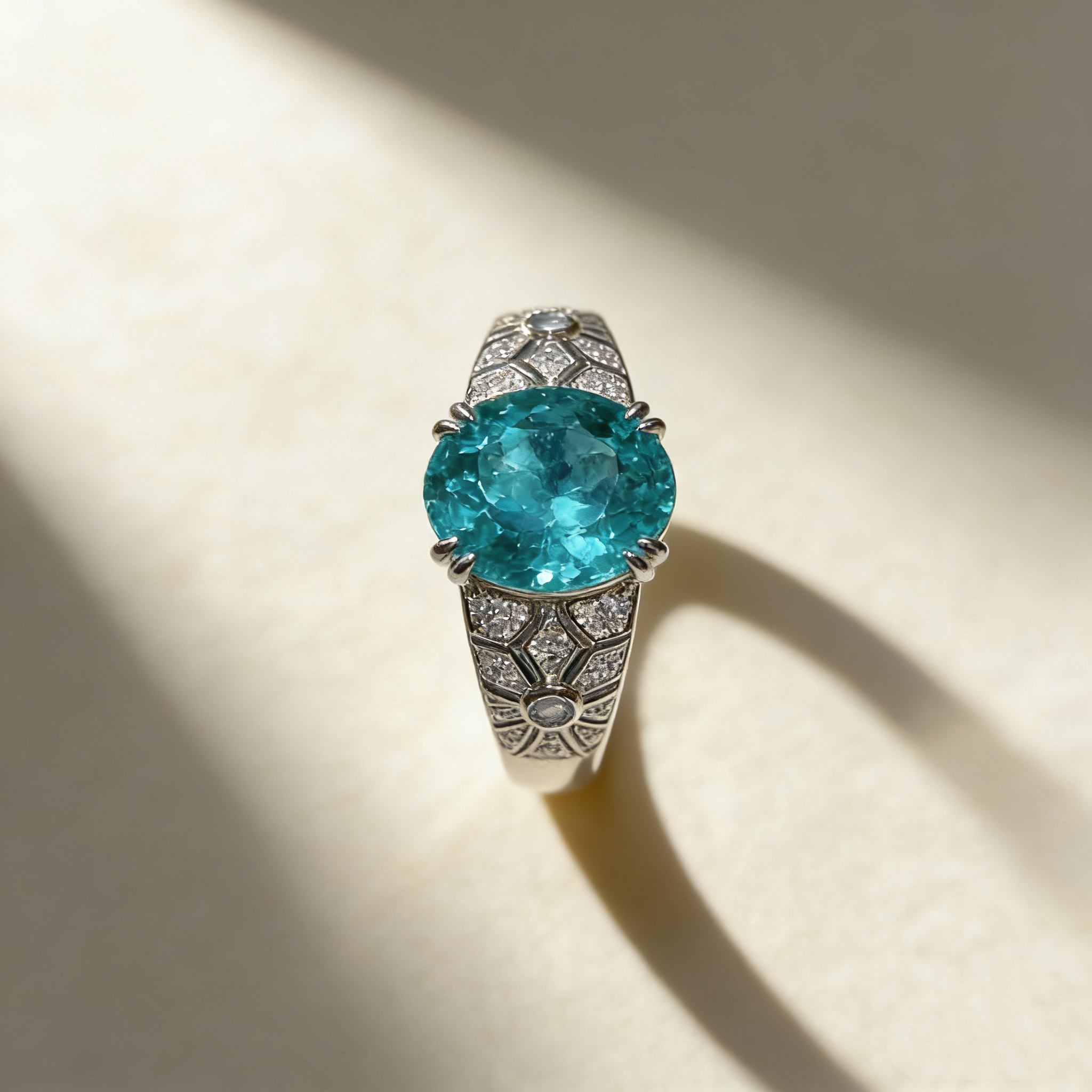 Oval-Cut Gemstone Ring