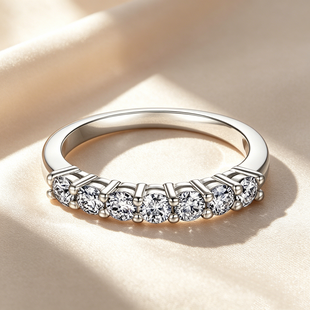 Elegant Moissanite Ring Set