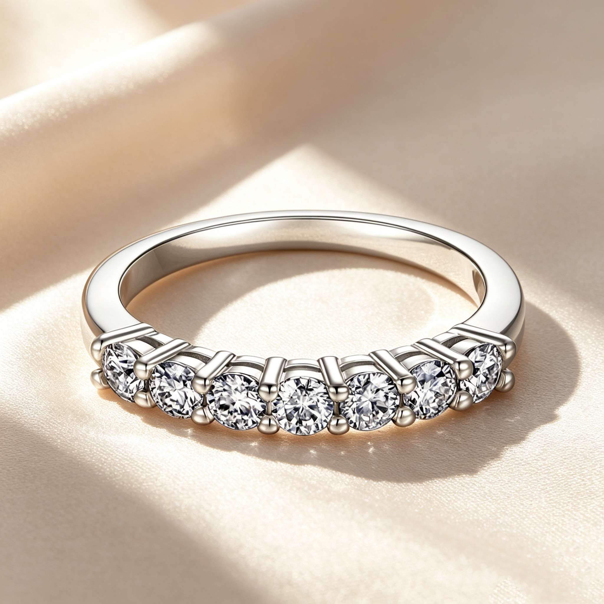 Elegant Moissanite Ring Set