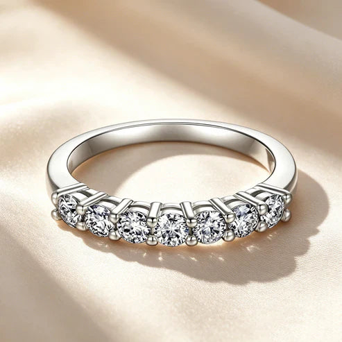 Princess Cut Moissanite Ring Set