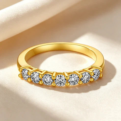Princess Cut Moissanite Ring Set