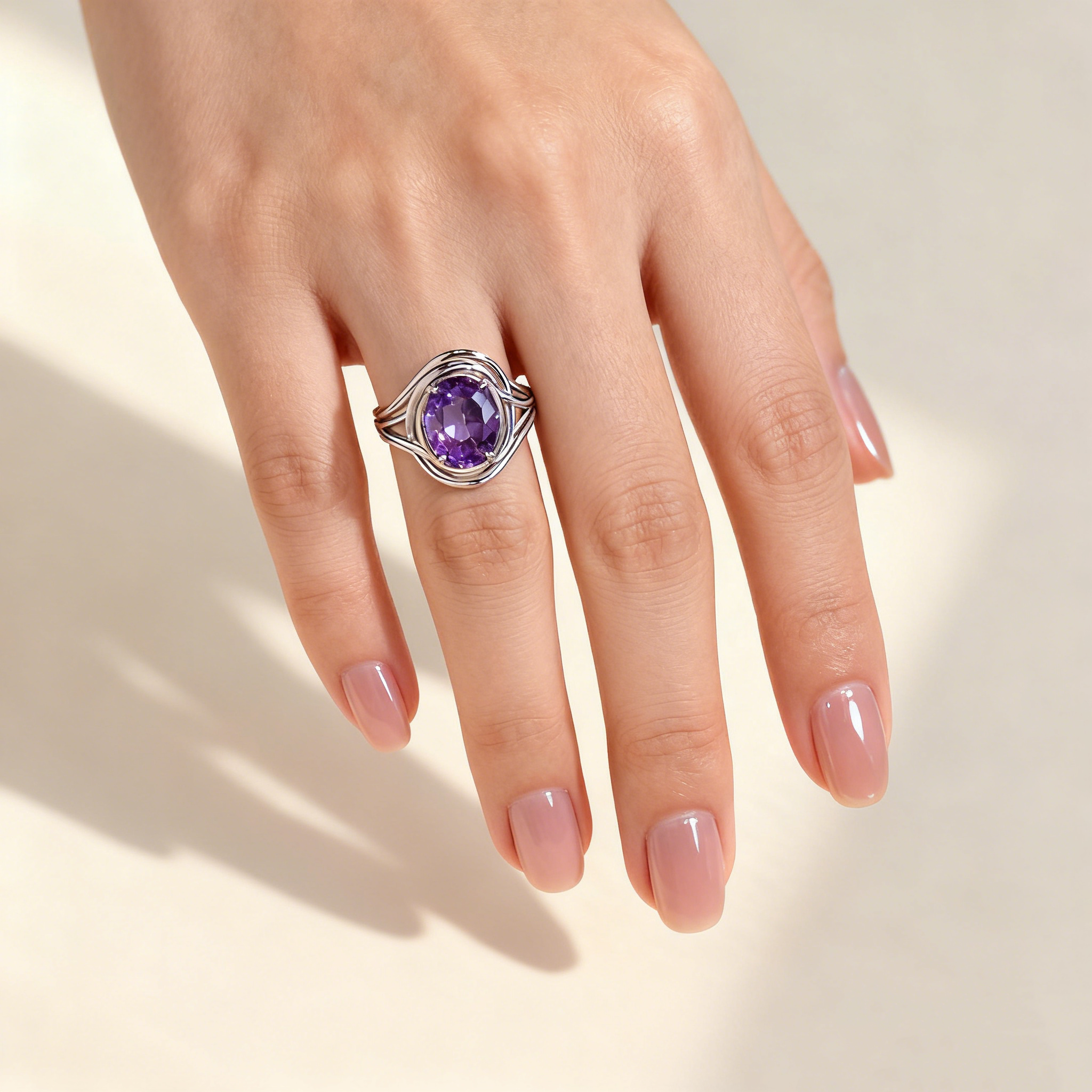 Amethyst Wrap Ring