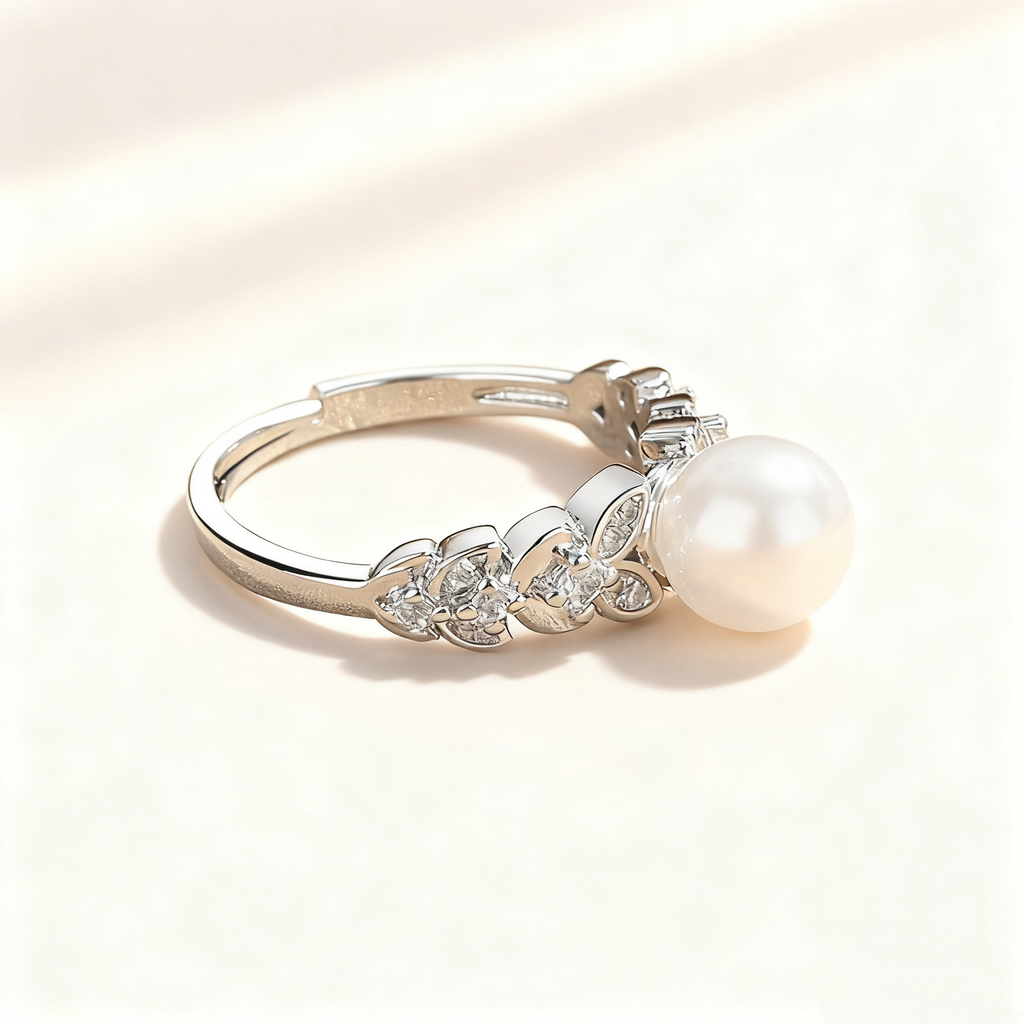 Pearl Diamond Ring