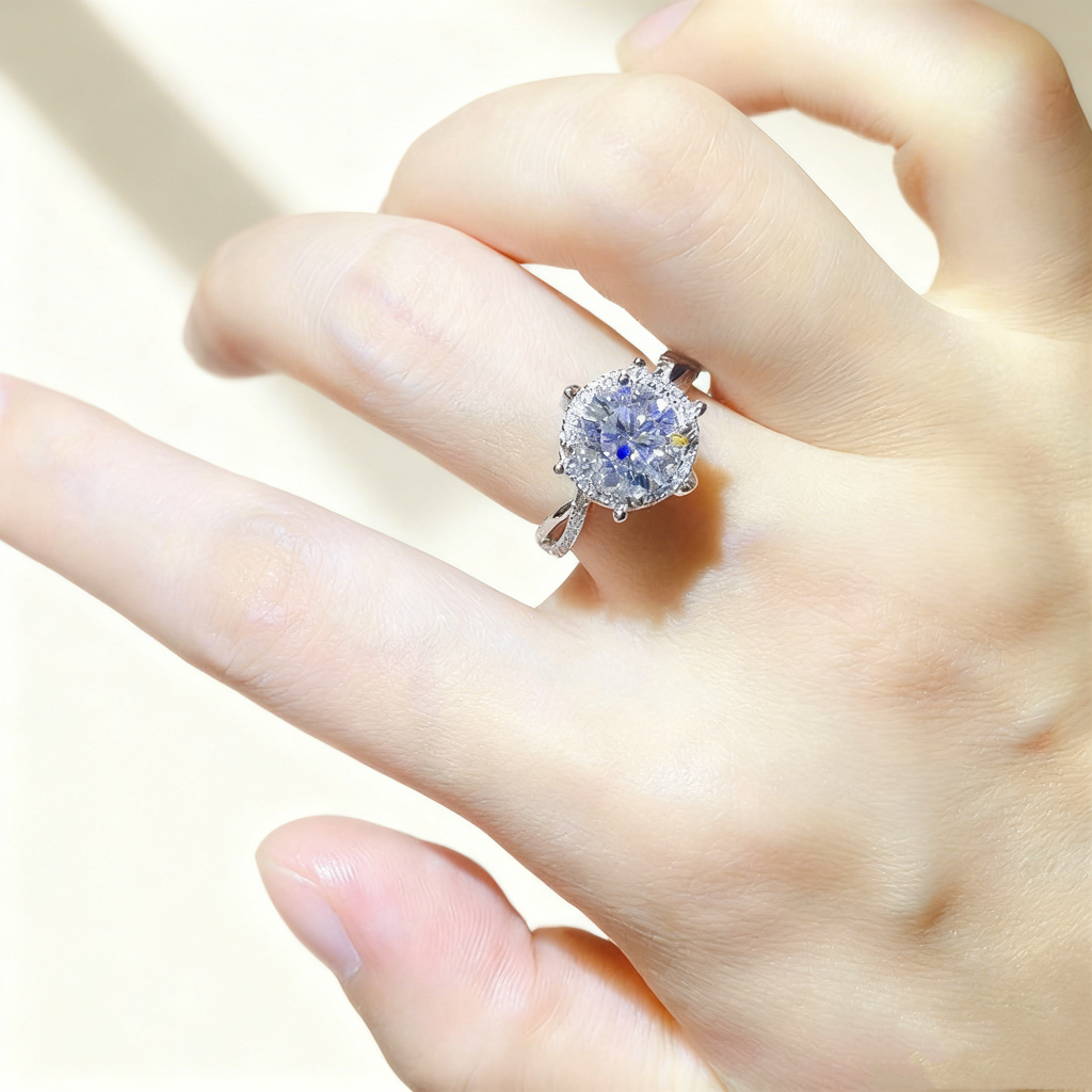 Royal Manor D Color Moissanite Ring