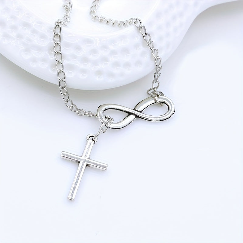 Eternal Cross Pendant Necklace | Gold