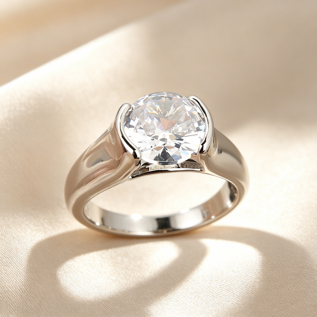 Refined Bezel Solitaire Ring