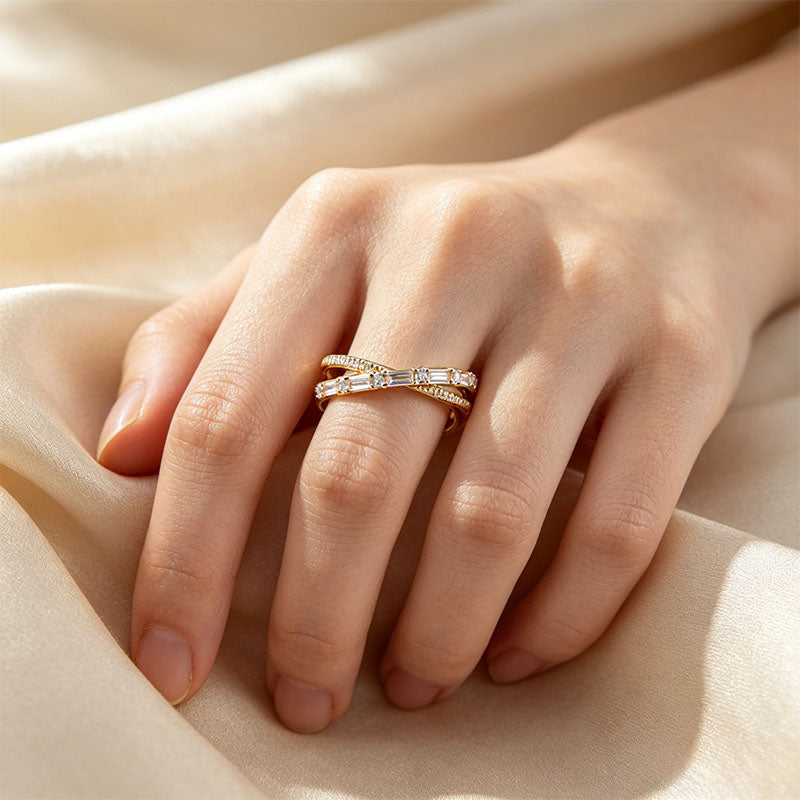Minimalist Crisscross Ring