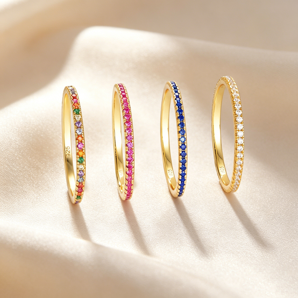 Rainbow Full Eternity Ring
