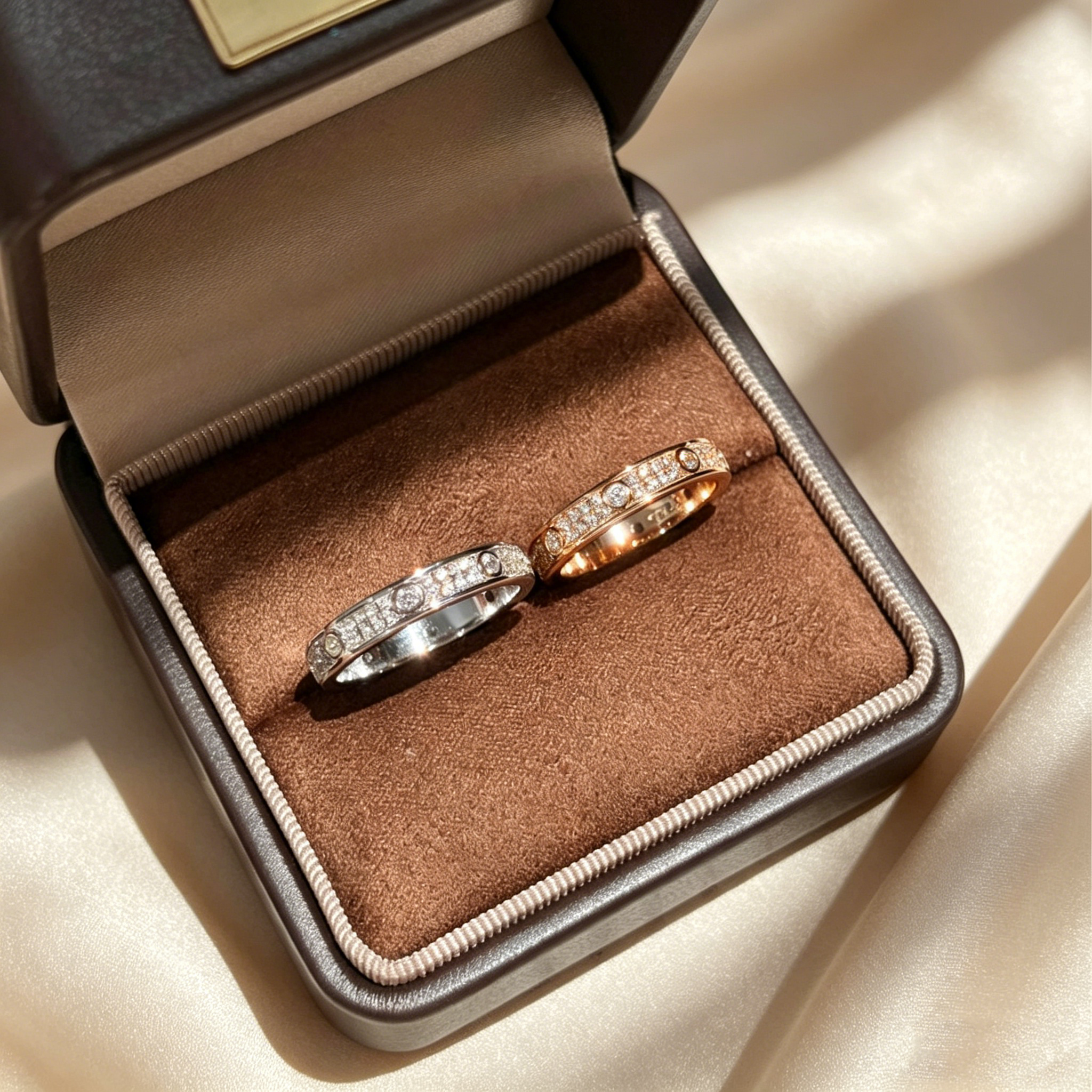Moissanite Simple Sparkling Ring