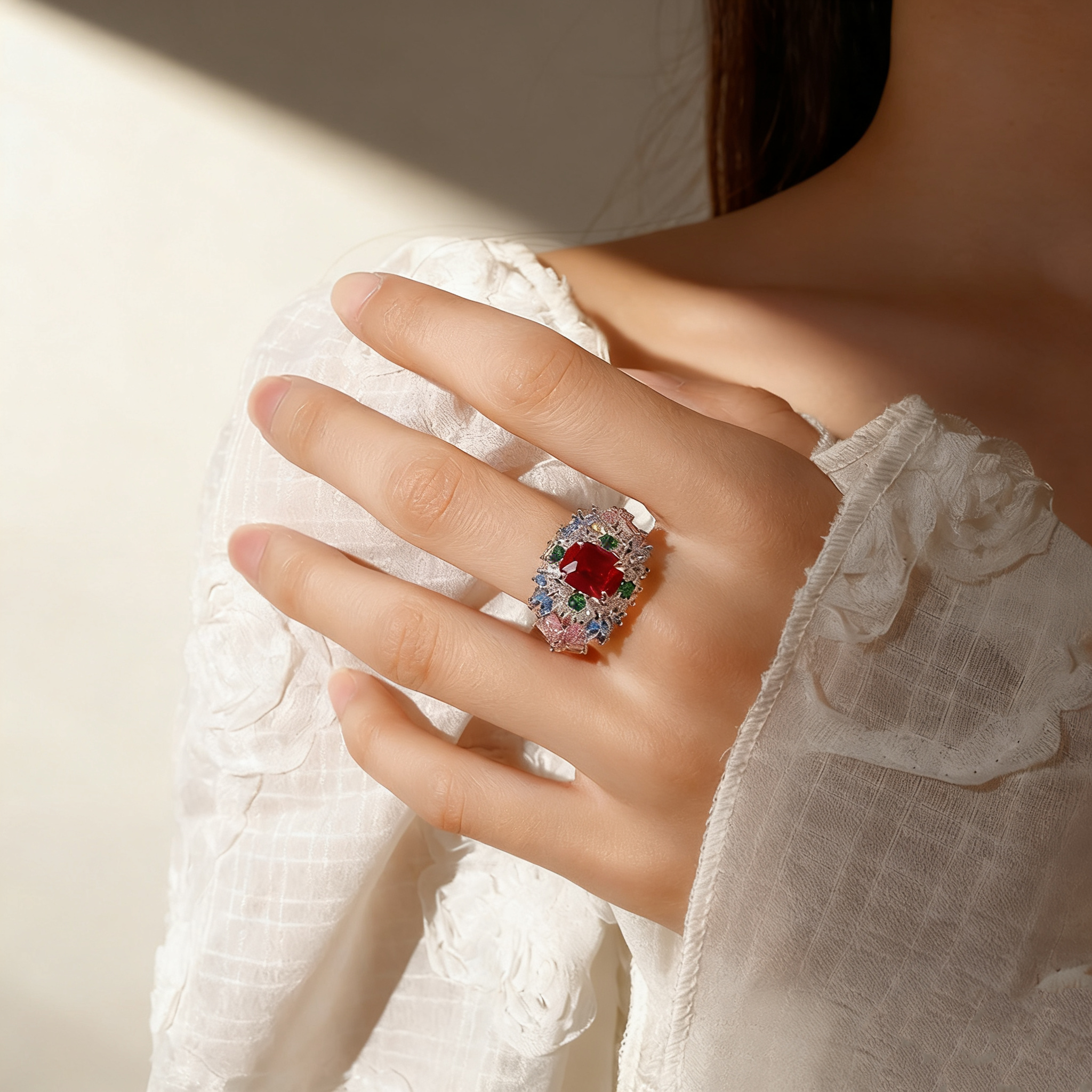 Multicolor Gemstone Ring