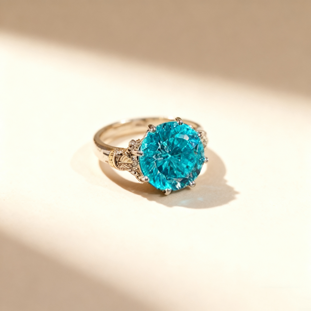Octagon Rose-Cut Gemstone Ring