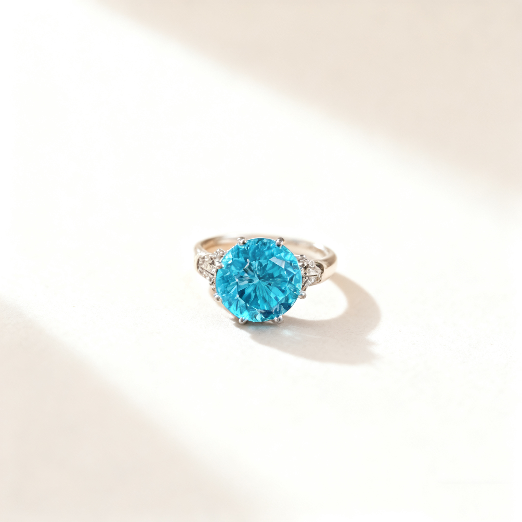 Octagon Rose-Cut Gemstone Ring