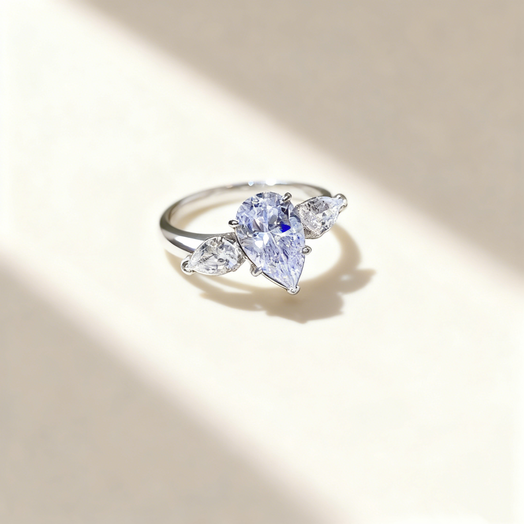 Tear Drop Elegance Diamond Ring
