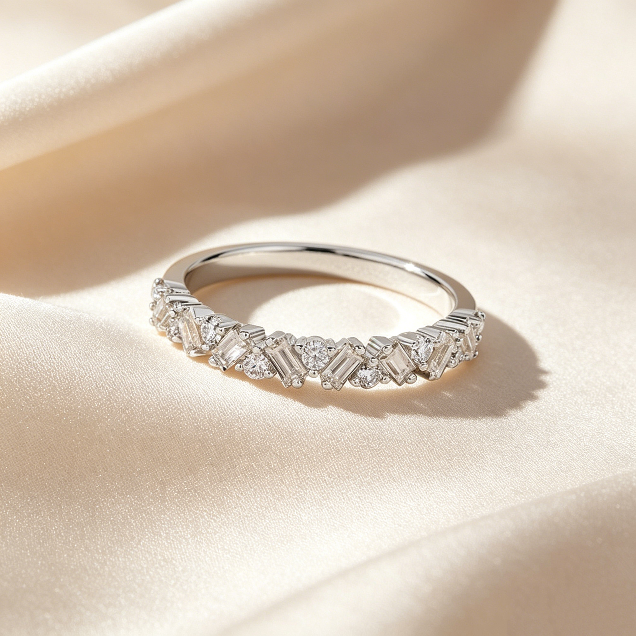 Marquise Cut Moissanite Ring