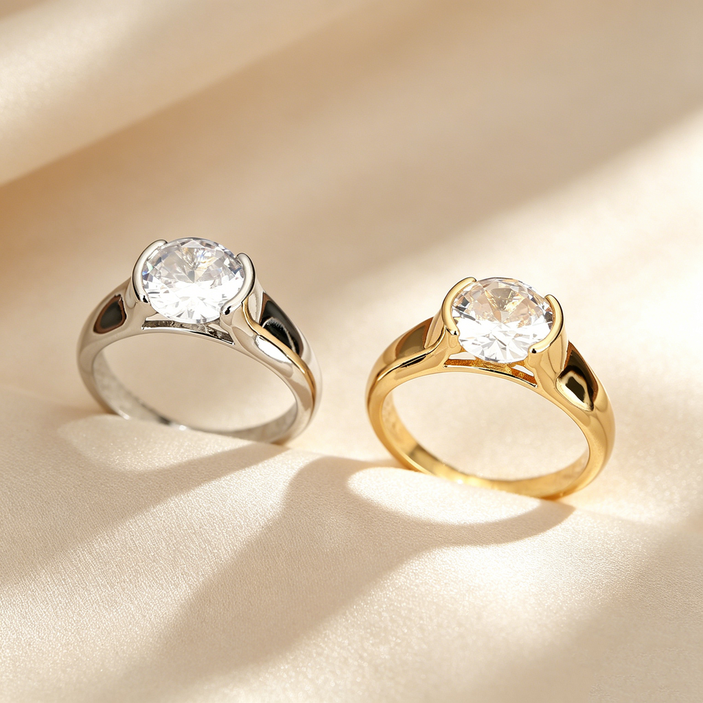 Refined Bezel Solitaire Ring