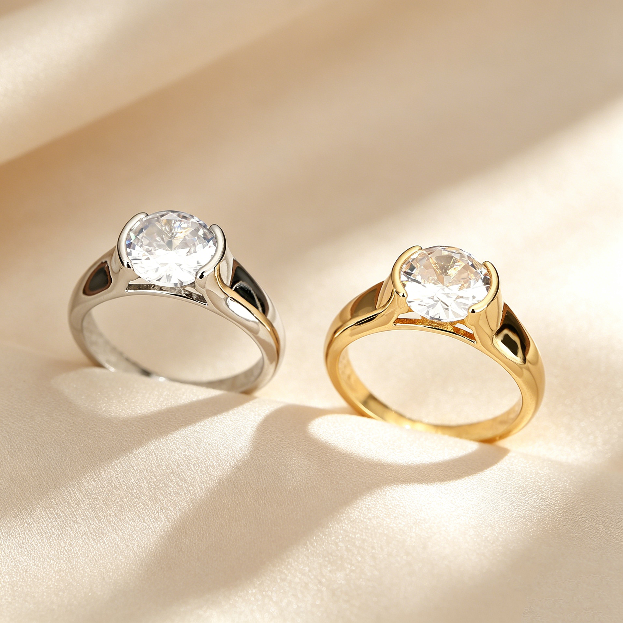 Refined Bezel Solitaire Ring