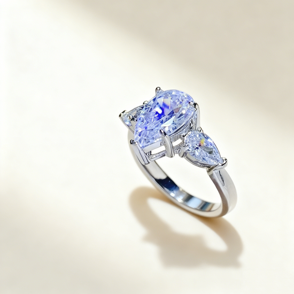 Tear Drop Elegance Diamond Ring