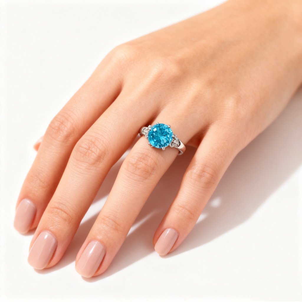 Octagon Rose-Cut Gemstone Ring