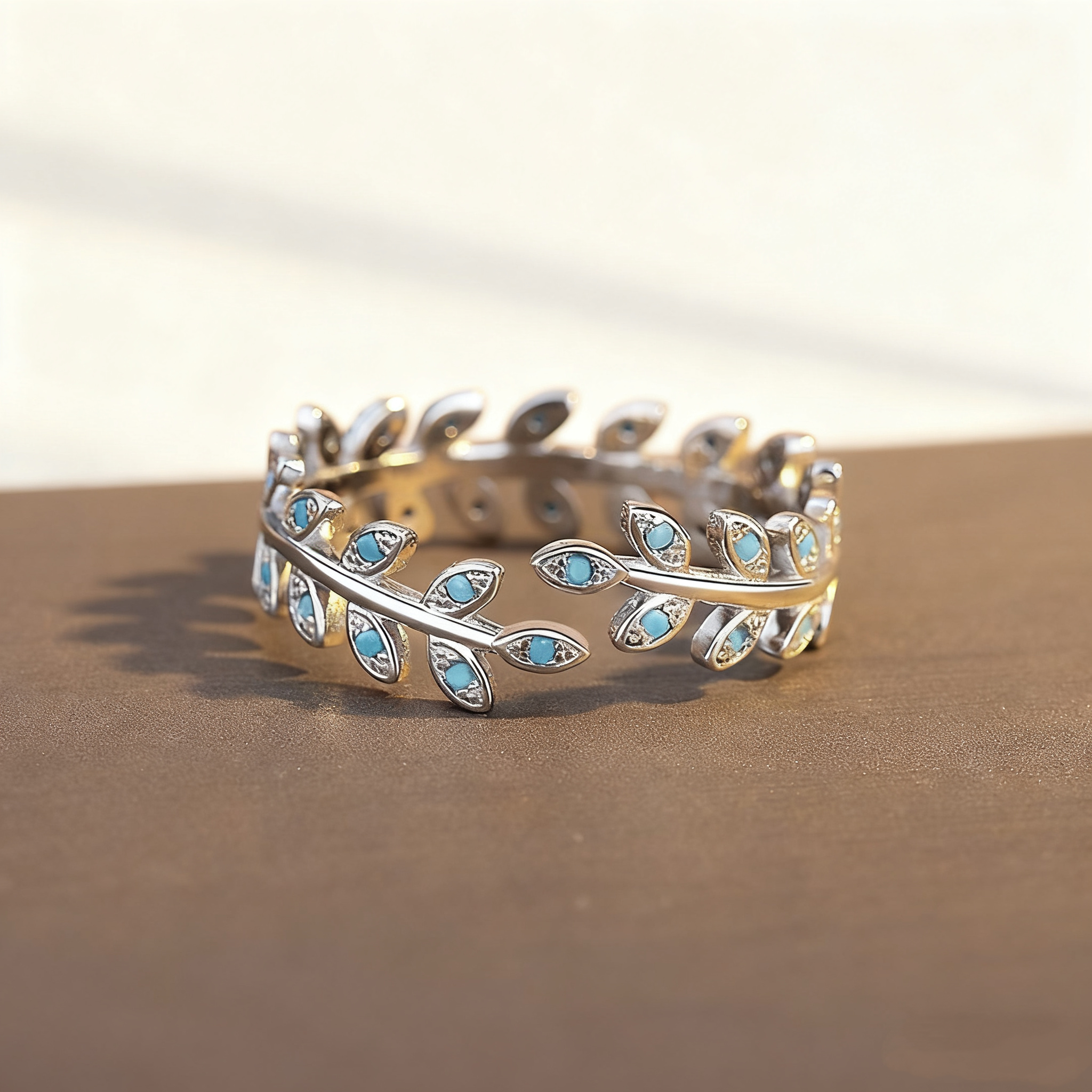 Leaf Turquoise Ring