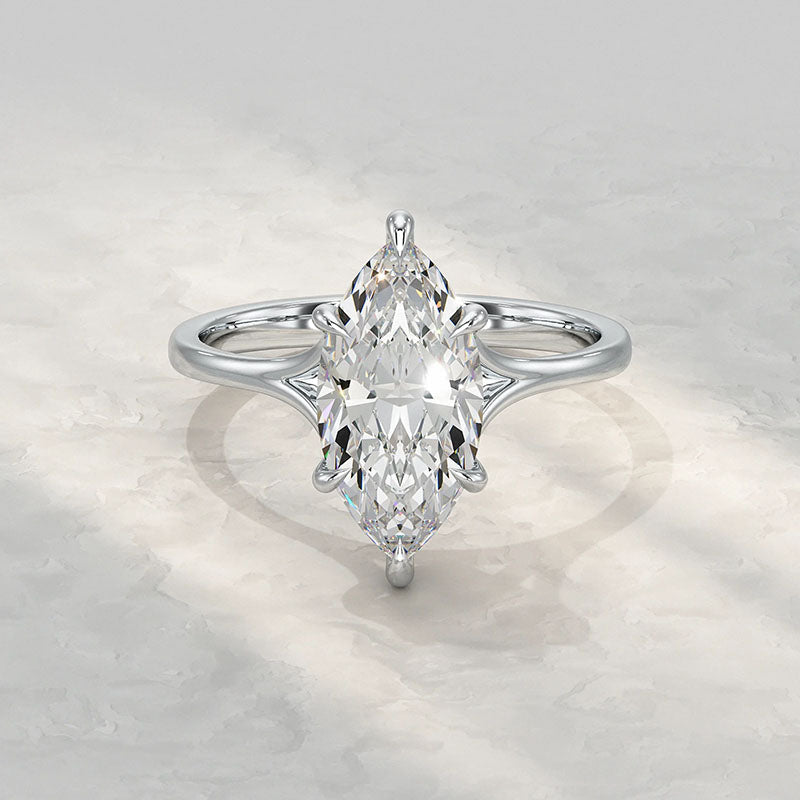 Marquise-Cut Six-Prong Ring
