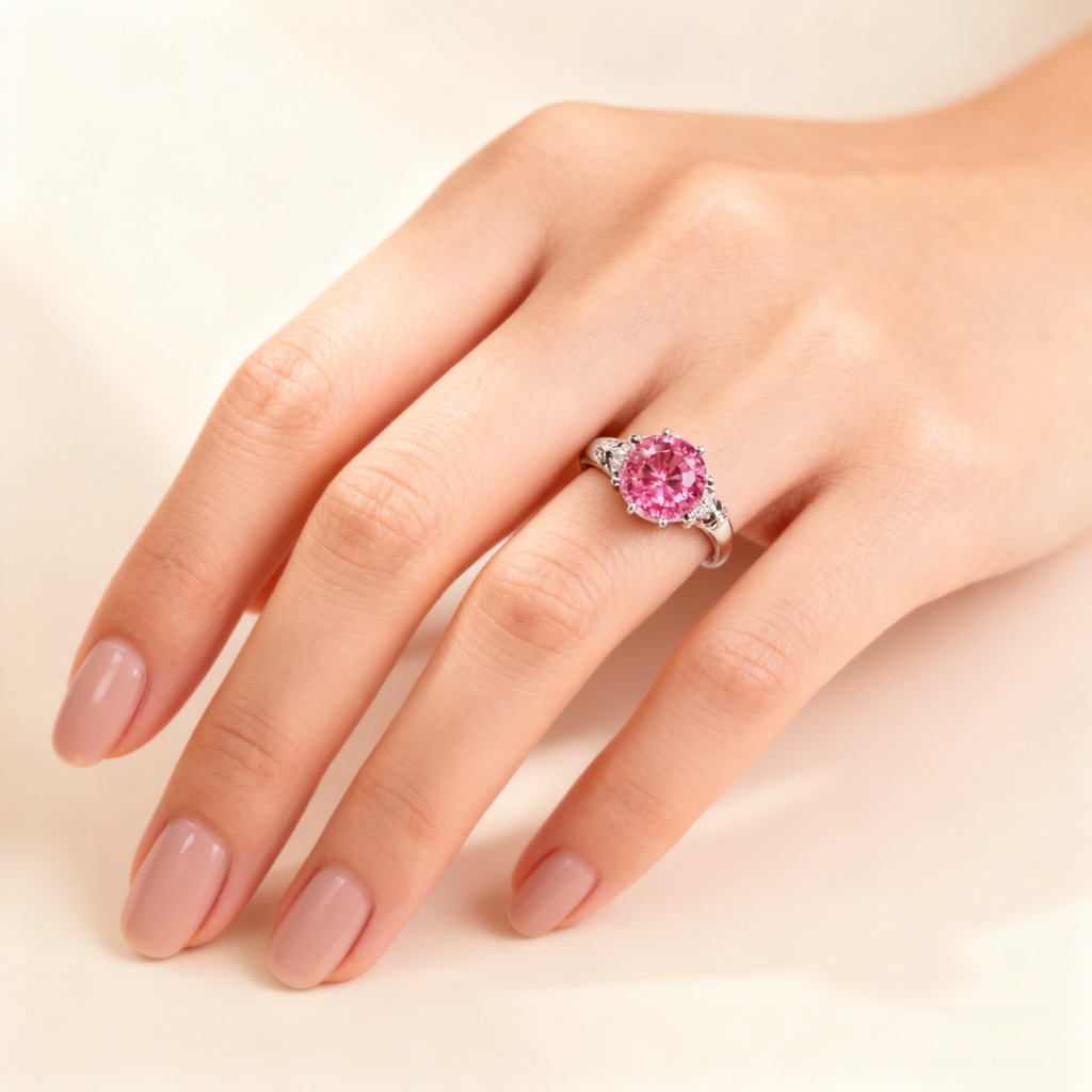 Octagon Rose-Cut Gemstone Ring