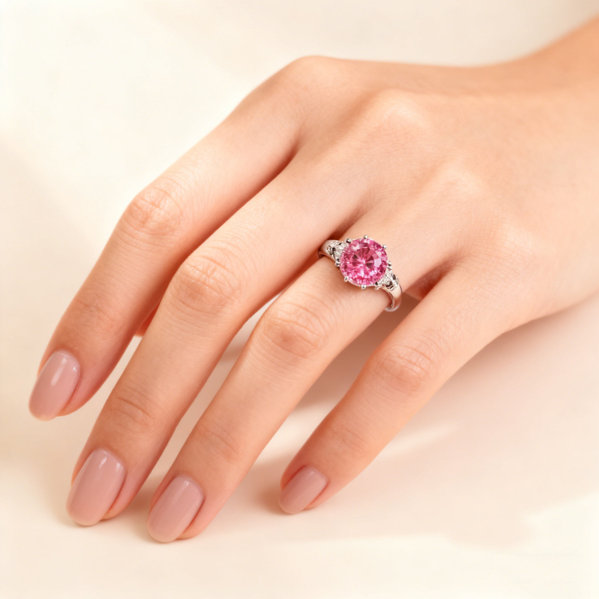 Octagon Rose-Cut Gemstone Ring