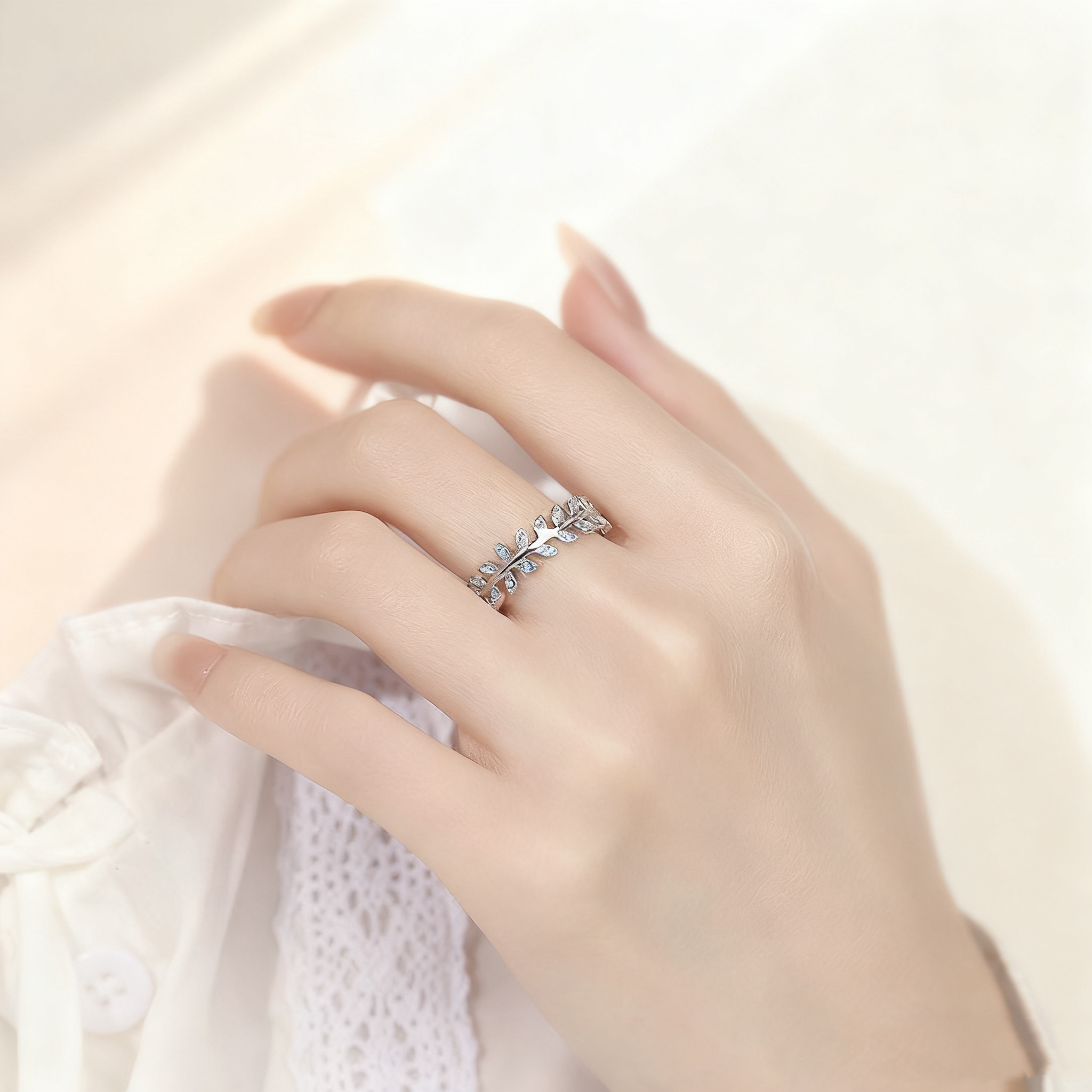 Leaf Turquoise Ring