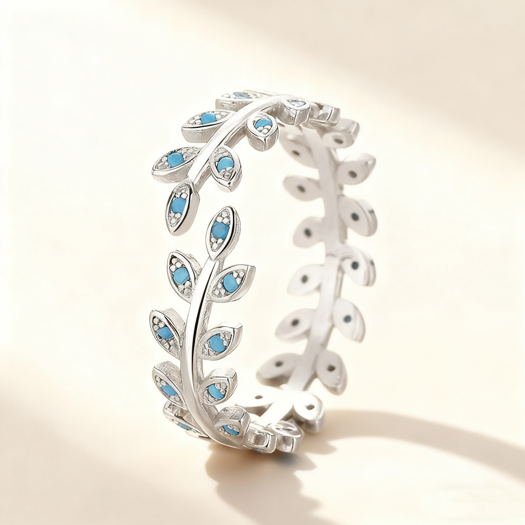 Leaf Turquoise Ring